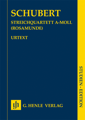 Book cover for String Quartet in A Minor, Op. 29, D. 804 “Rosamunde”