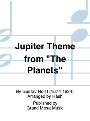 Book cover for Jupiter Theme from "The Planets"