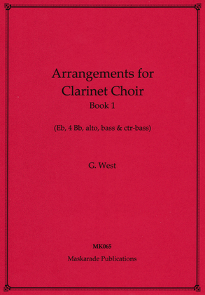 Book cover for Arrangements for Clarinet Choir - Book 1