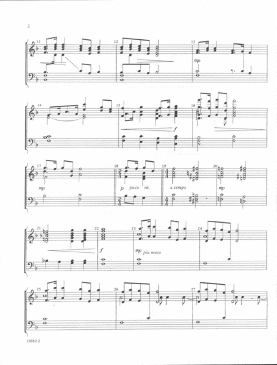 Largo (from the New World Symphony) Handbell Choir scores gallery preview page 3