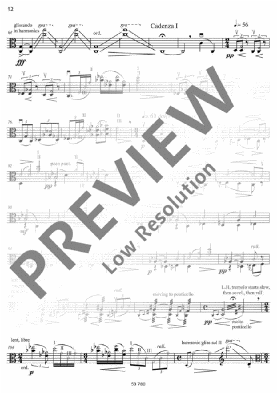Fuga libre Viola Solo scores gallery preview page 13