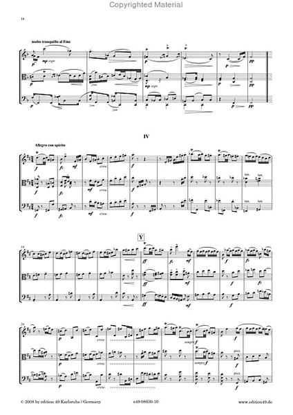 Trio D-Dur fur Violine, Viola und Violoncello op. 24