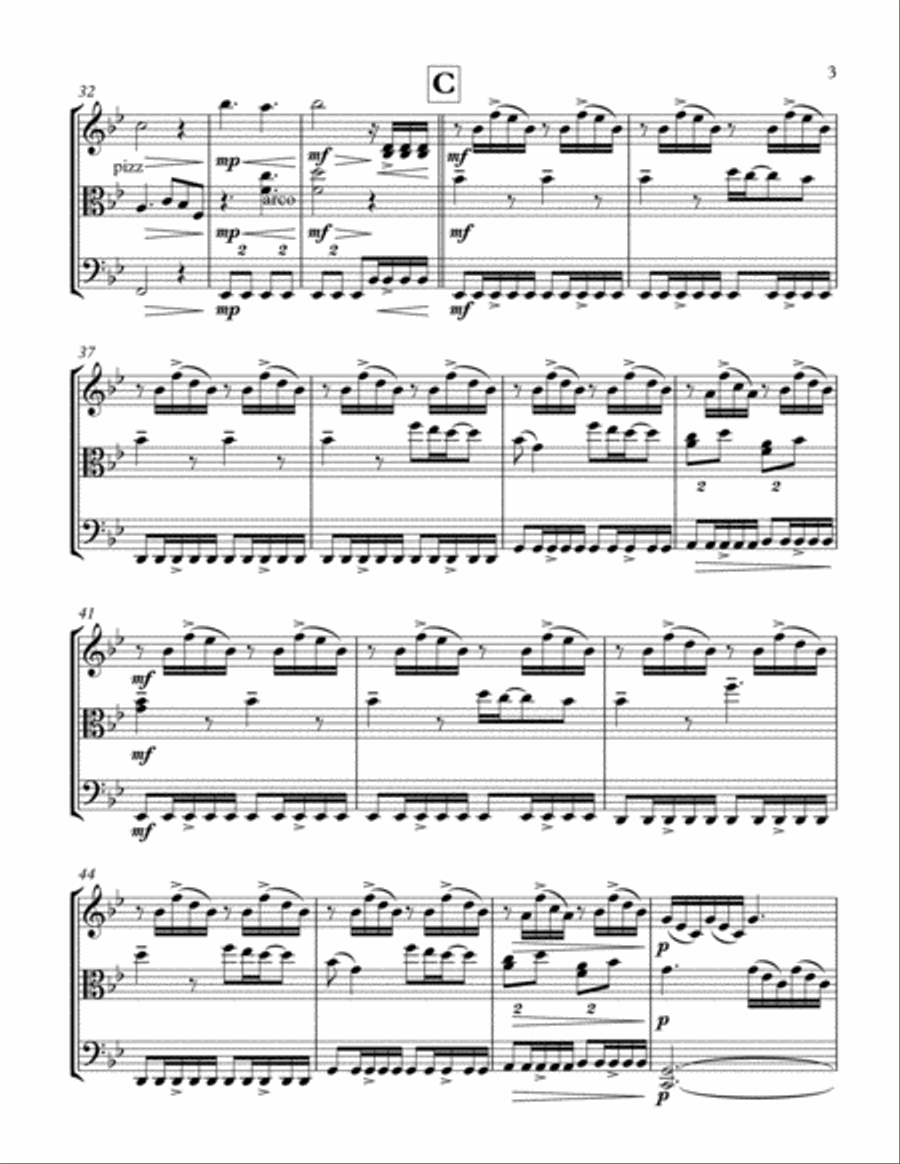 A Thousand Years String Trio scores gallery preview page 4