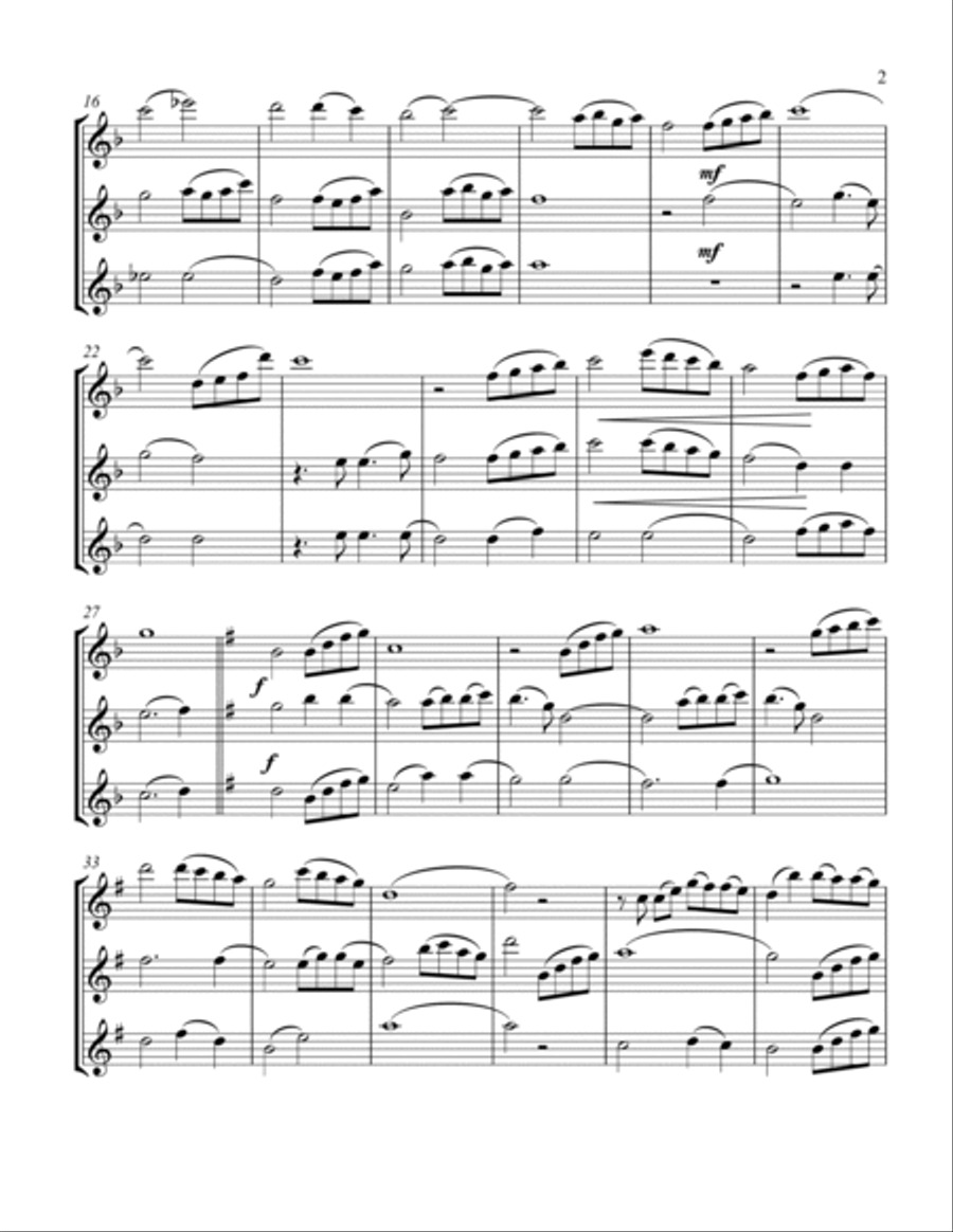 Beauty And The Beast Flute Trio scores gallery preview page 3