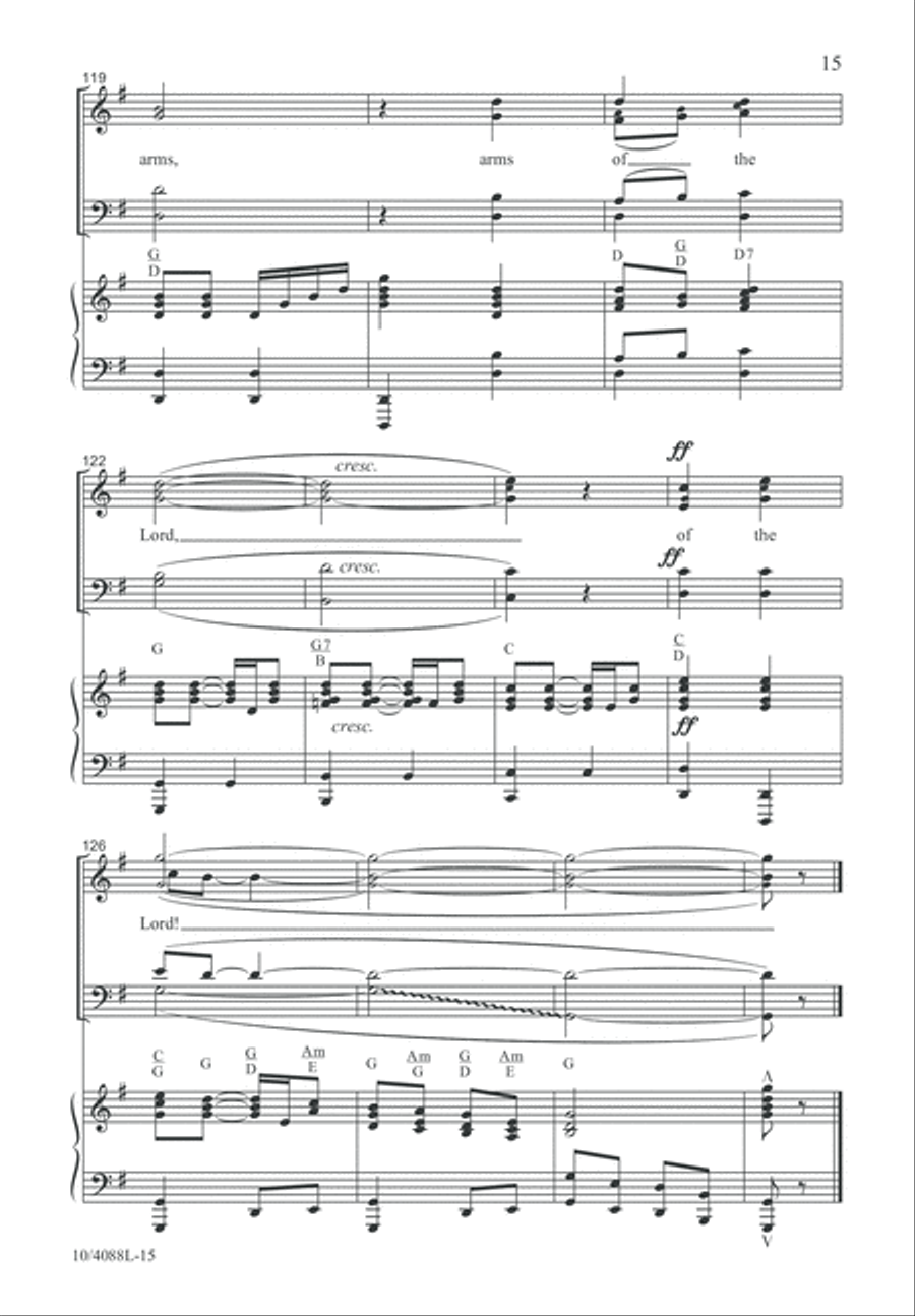 Safe Within the Arms 4-Part scores gallery preview page 15