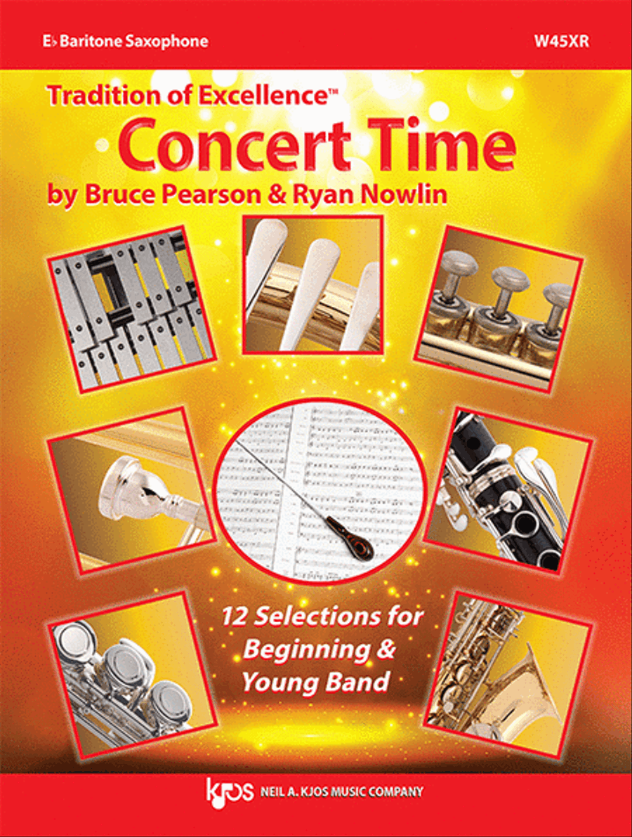 Tradition Of Excellence: Concert Time, Eb Bari Sax Concert Band Methods scores gallery preview page 1