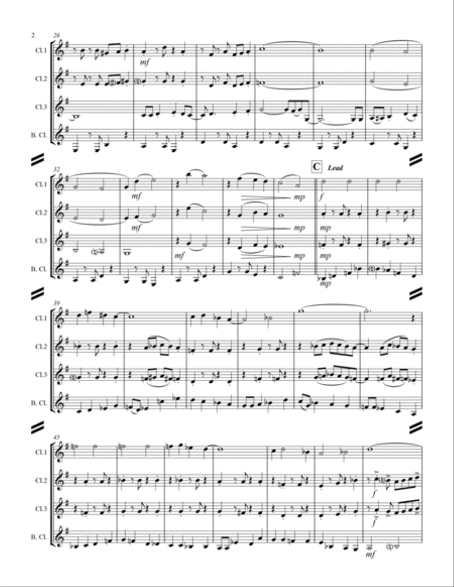 The Way You Look Tonight Woodwind Ensemble scores gallery preview page 3