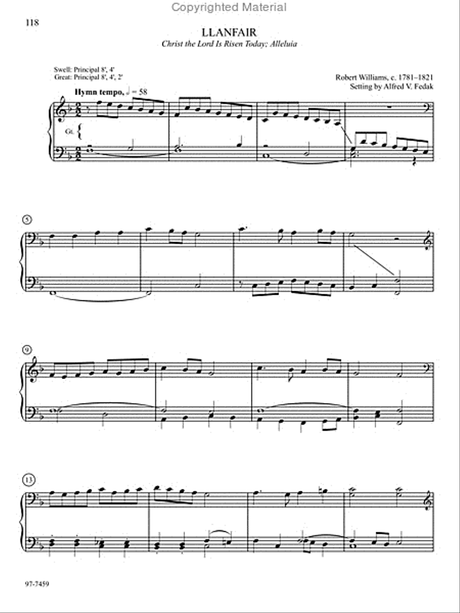 Hymn Prelude Library: Lutheran Service Book, Vol. 6 (JKL) Organ scores gallery preview page 9