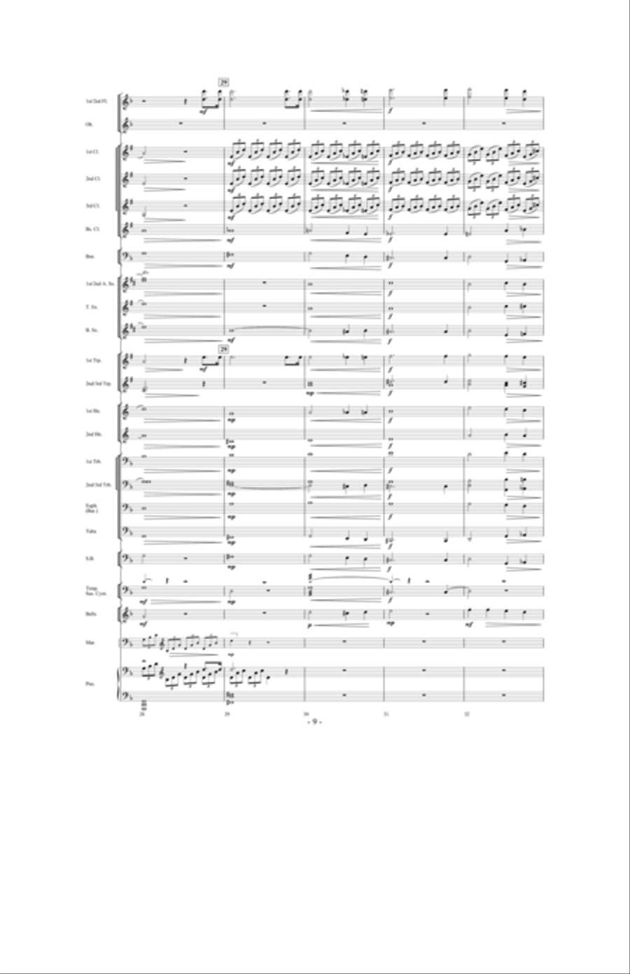 Moonlight Sonata Concert Band scores gallery preview page 8