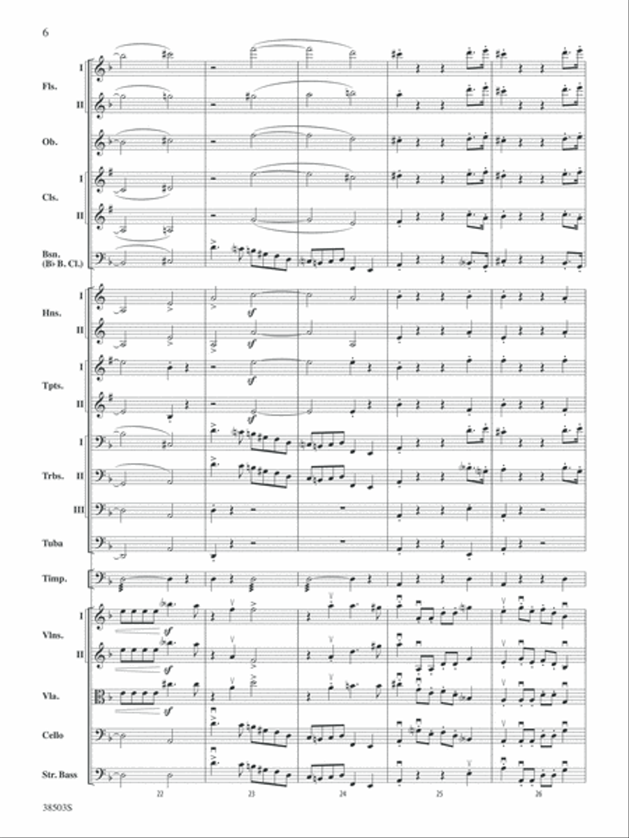 Tragic Overture: Score Full Orchestra scores gallery preview page 6
