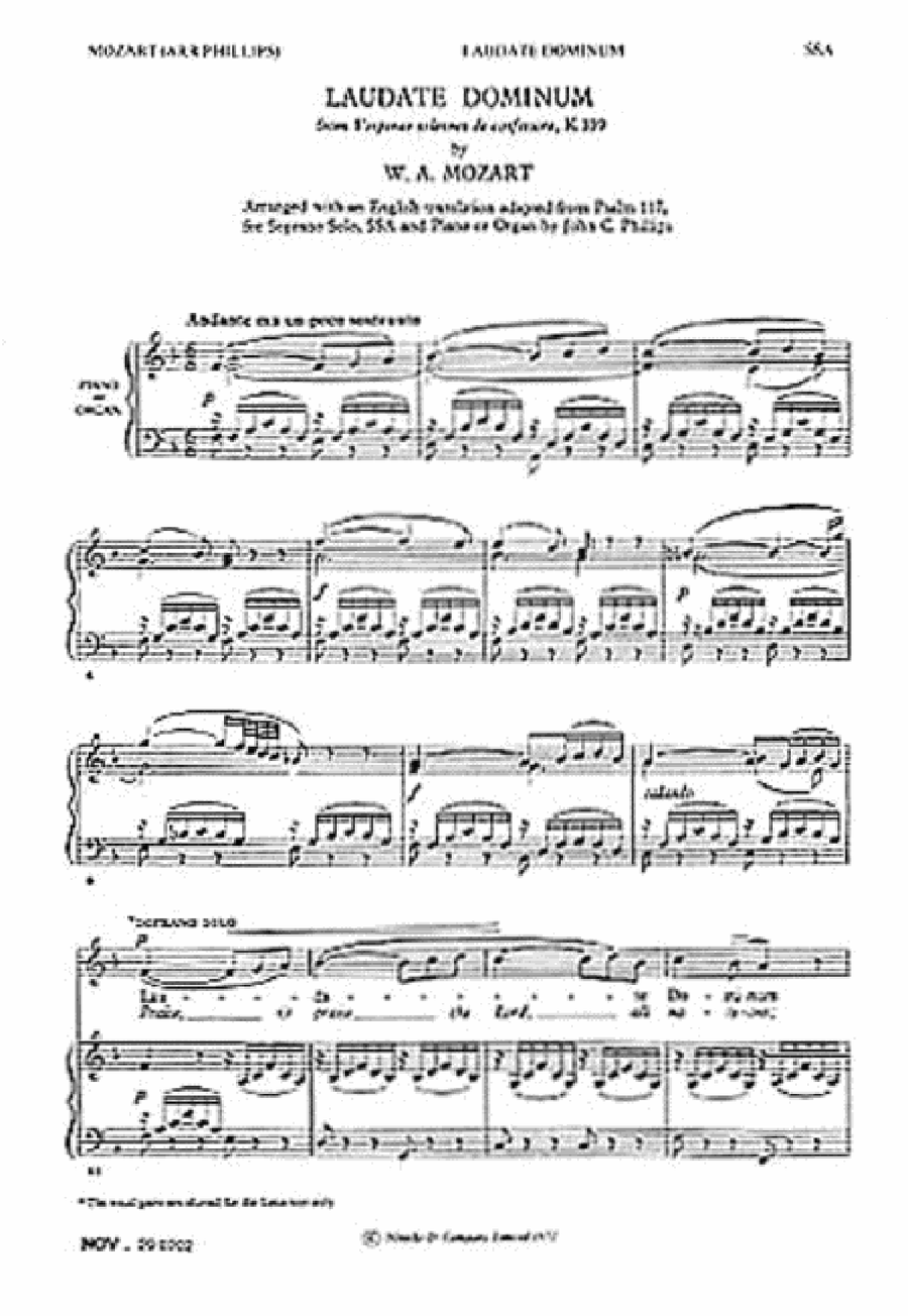 Laudate Dominum SSA scores gallery preview page 1