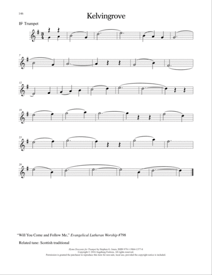 Hymn Descants for Trumpet C Trumpet scores gallery preview page 147