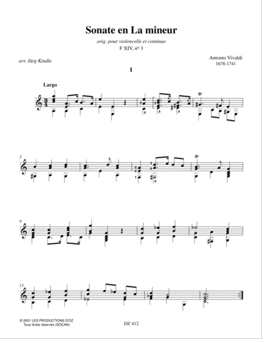 Sonate Classical Guitar scores gallery preview page 2