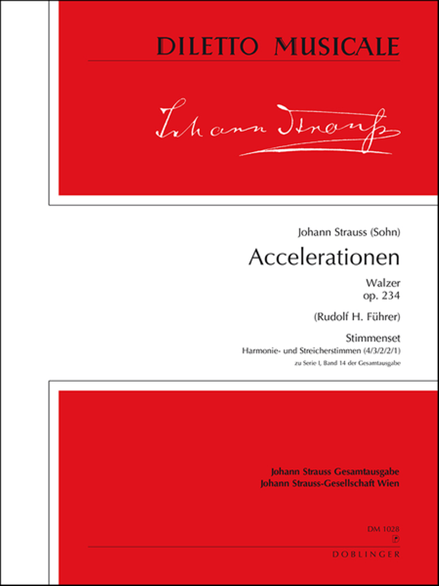 Accelerationen op. 234 Orchestra scores gallery preview page 1