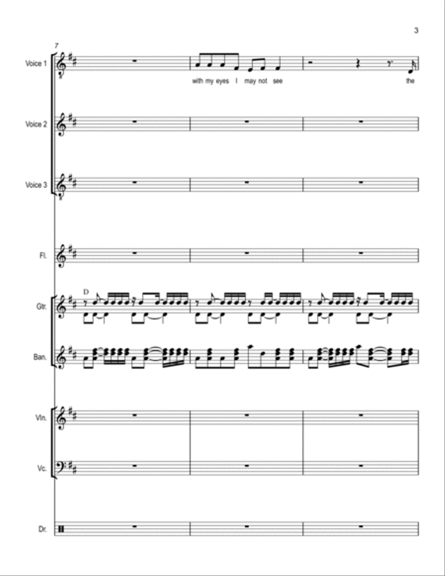 Back Against The Wall Large Ensemble scores gallery preview page 3