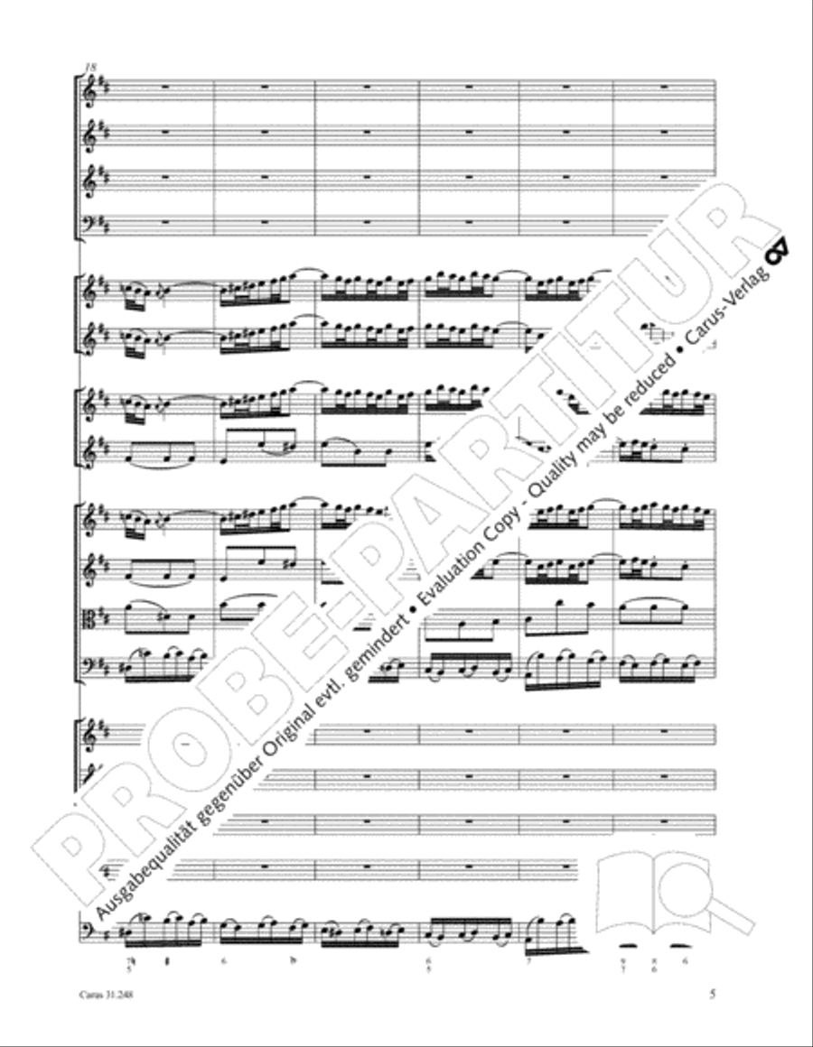 Christmas oratorio (Weihnachtsoratorium, Teile I-III) 4-Part scores gallery preview page 15