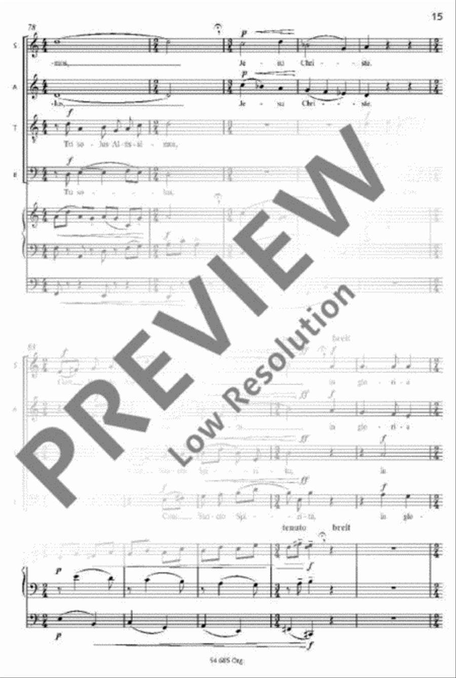 Missa brevis Mixed Choir scores gallery preview page 12