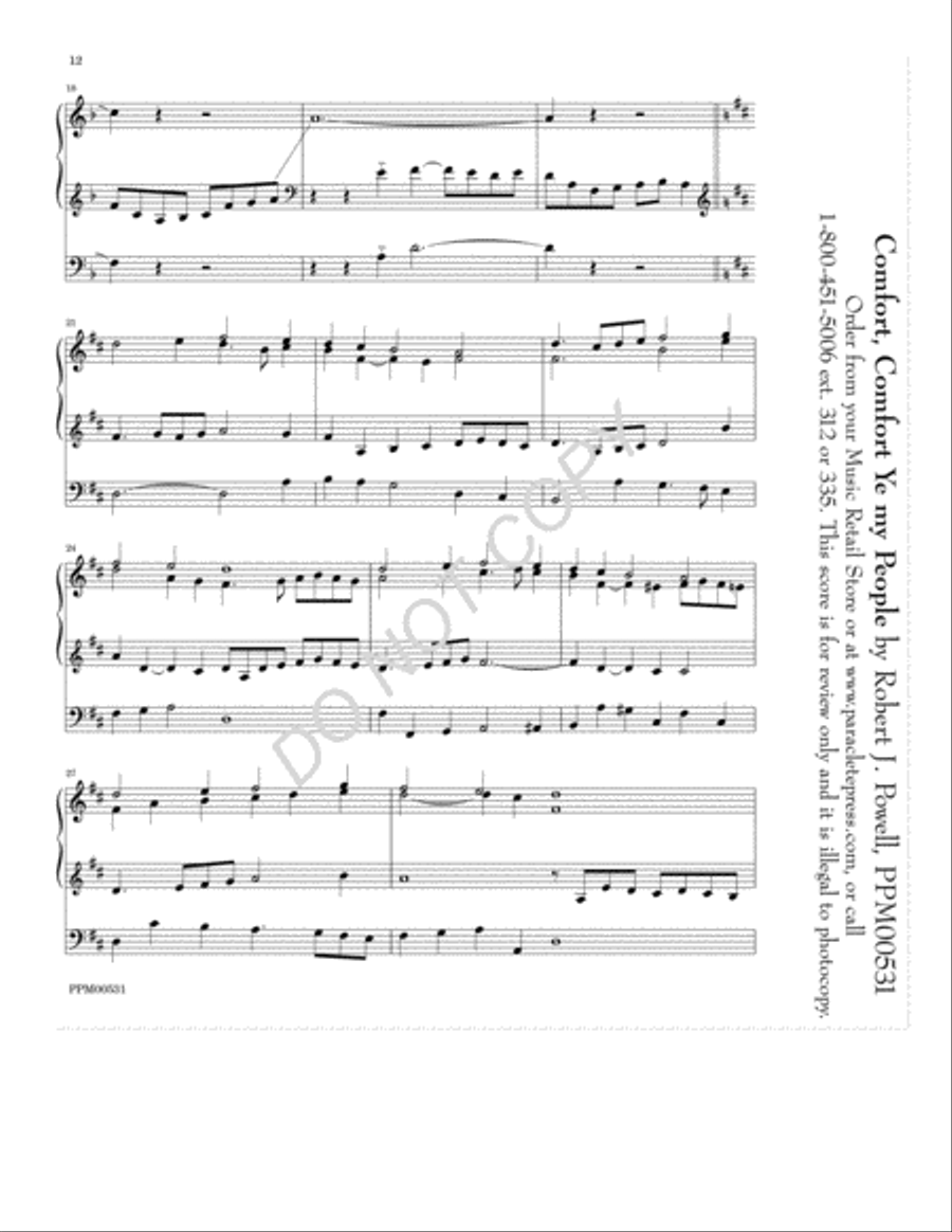 Five Advent Preludes Five Advent Preludes Organ scores gallery preview page 13