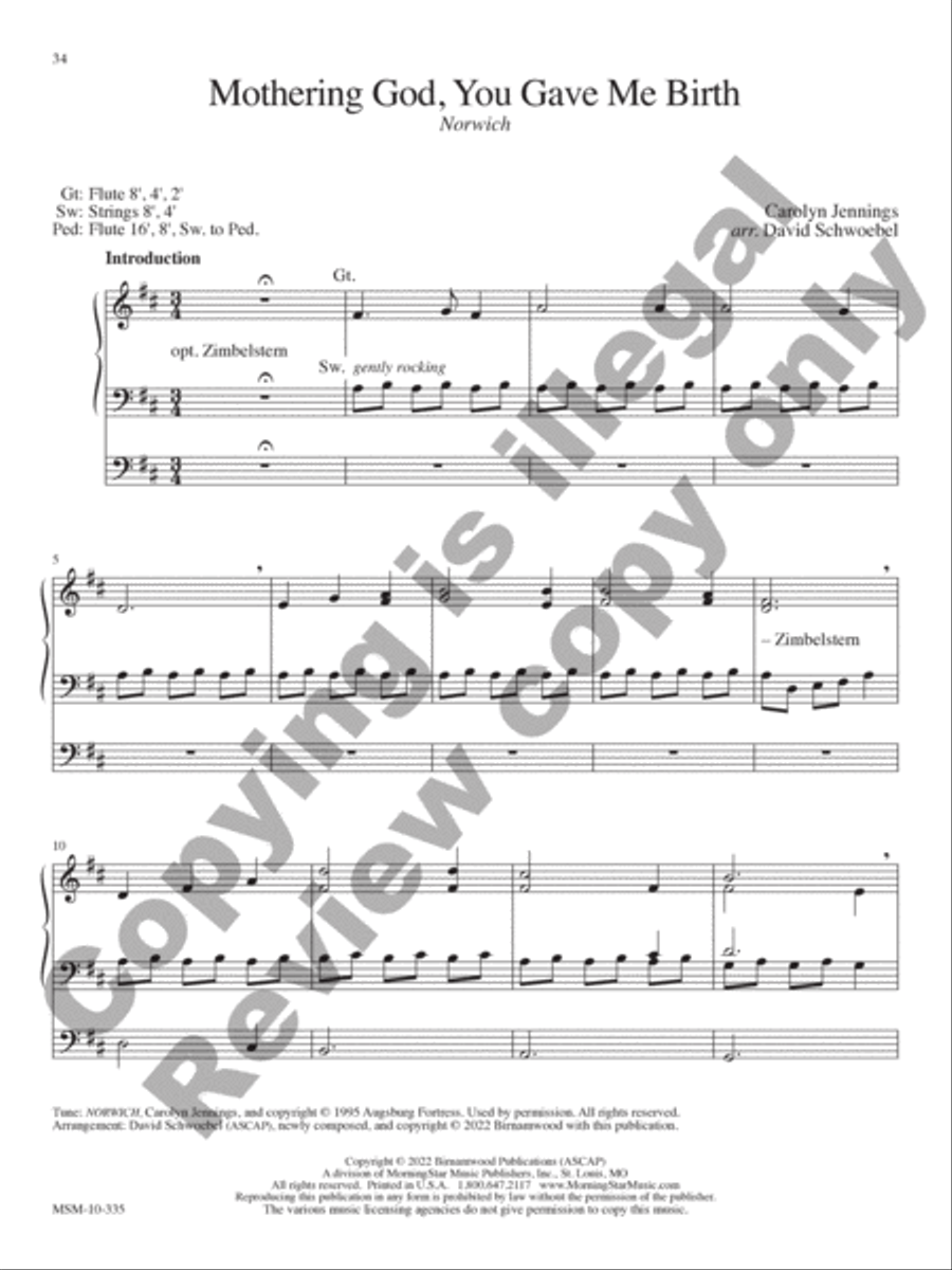 Will You Come and Follow Me Organ scores gallery preview page 12