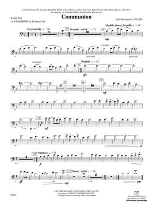Communion: (wp) 1st B-flat Trombone B.C.