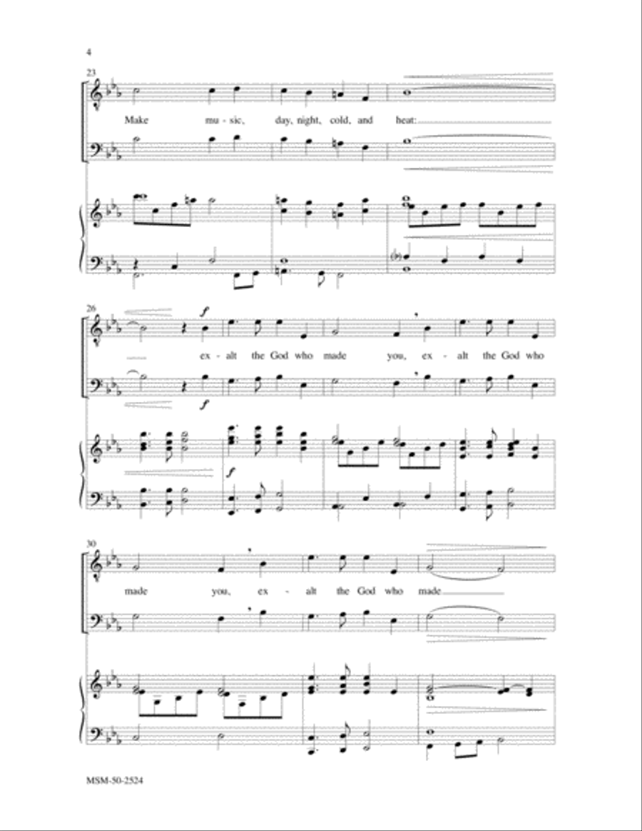 Let All Creation Bless the Lord TTBB scores gallery preview page 4
