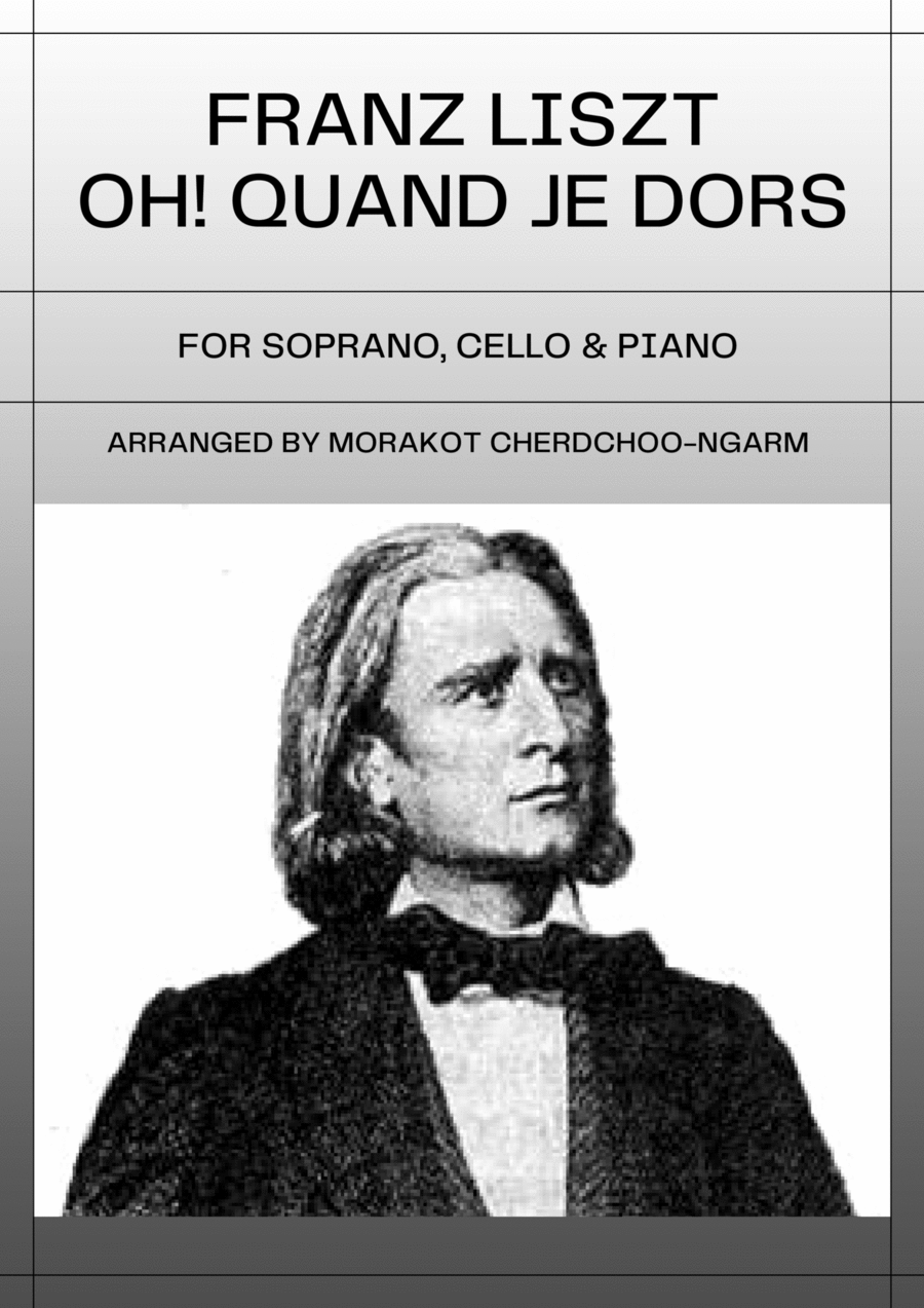 Oh! Quand Je Dors for Soprano, Cello and Piano Large Ensemble scores gallery preview page 1