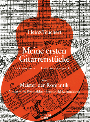 Book cover for Meine ersten Gitarrenstücke - Meister der Romantik
