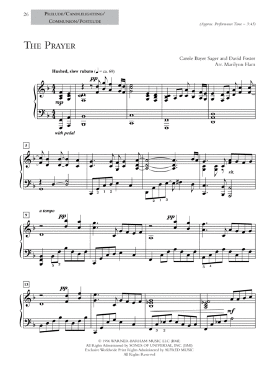 A Glorious Wedding Celebration Piano Solo scores gallery preview page 5