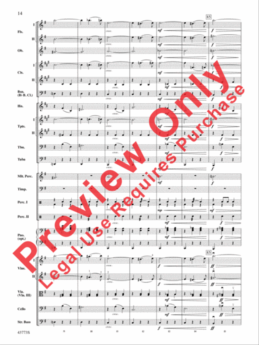 The Beautiful Galatea Full Orchestra scores gallery preview page 15