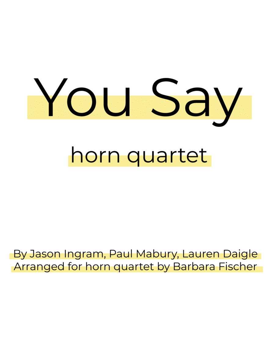 You Say Praise scores gallery preview page 1