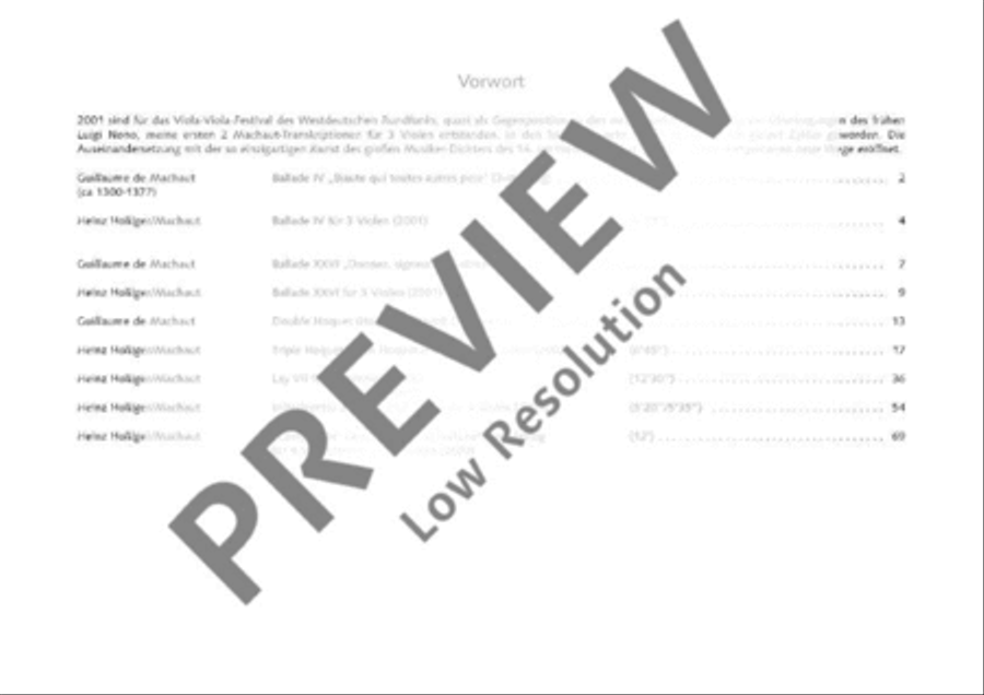 Machaut Transcriptions Voice scores gallery preview page 2