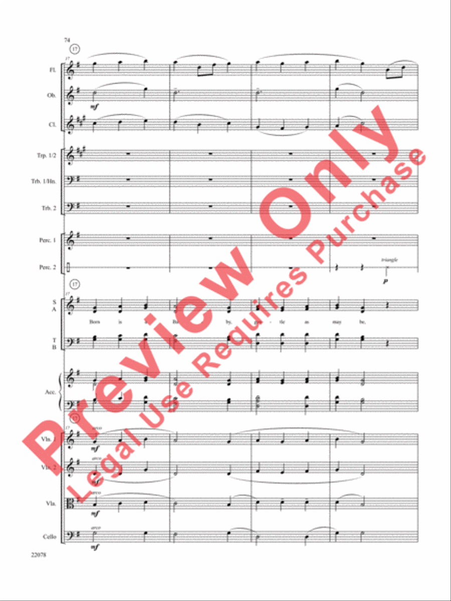 A Christmas Carol (Instrumental Parts) Choir scores gallery preview page 75