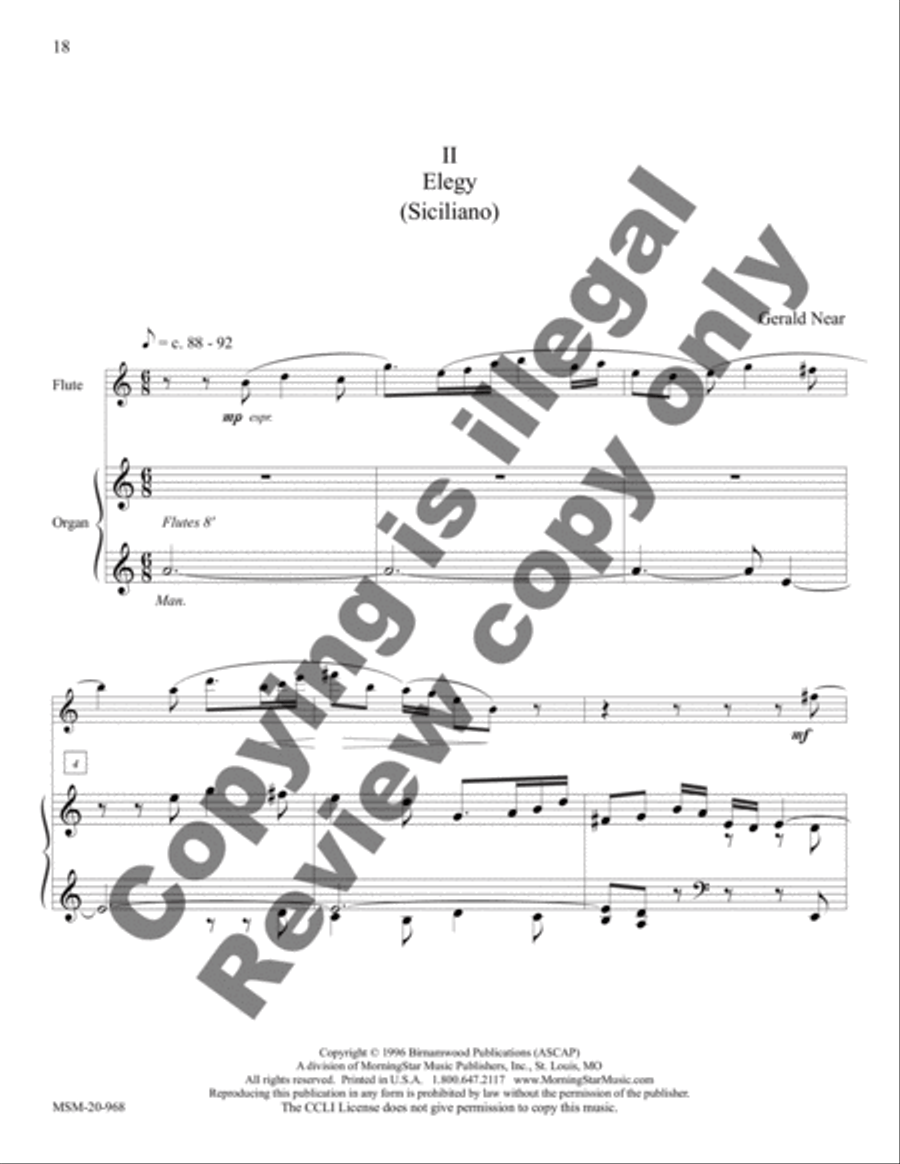 Suite in Classical Style Flute scores gallery preview page 8