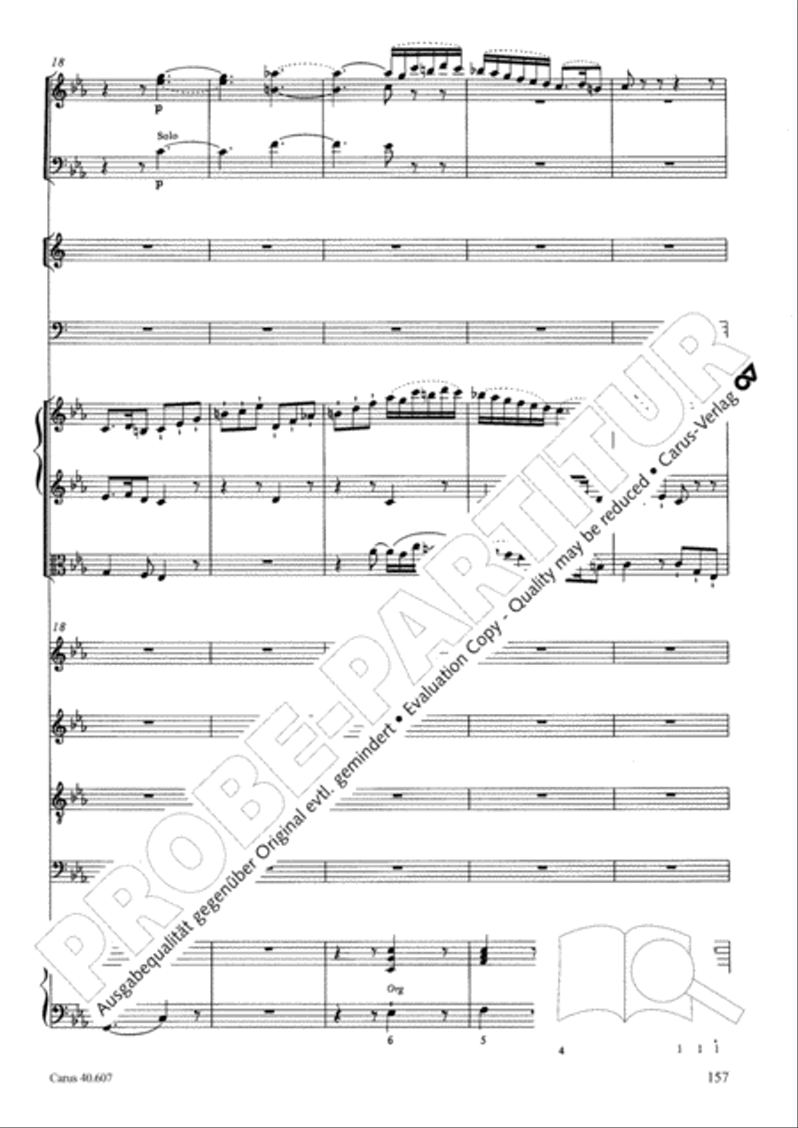 Mass in time of war (Missa in tempore belli) 4-Part scores gallery preview page 166