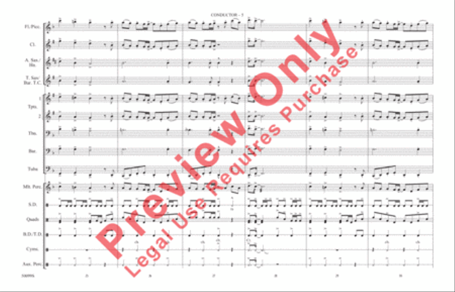 Thriller Marching Band scores gallery preview page 6