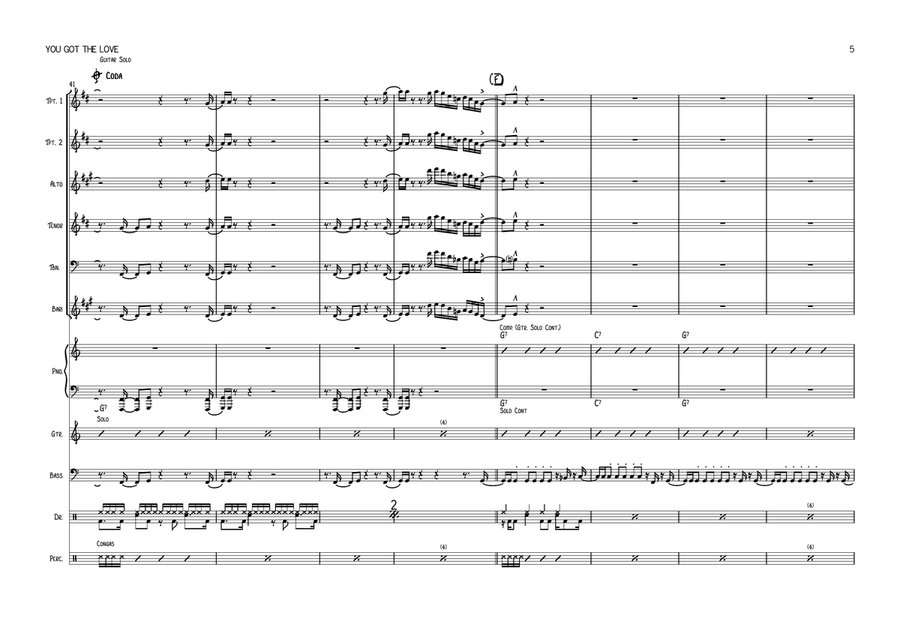 You Got The Love Large Ensemble scores gallery preview page 5