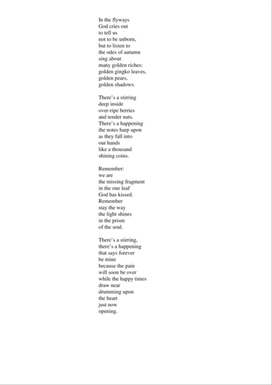 Carson Cooma: Just Now for SATB chorus and orchestra, score 4-Part scores gallery preview page 3