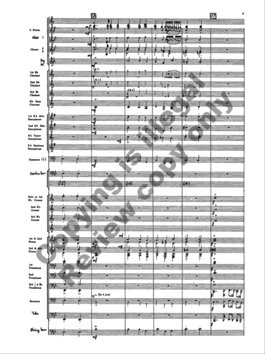 Ballo del granduca Concert Band scores gallery preview page 6