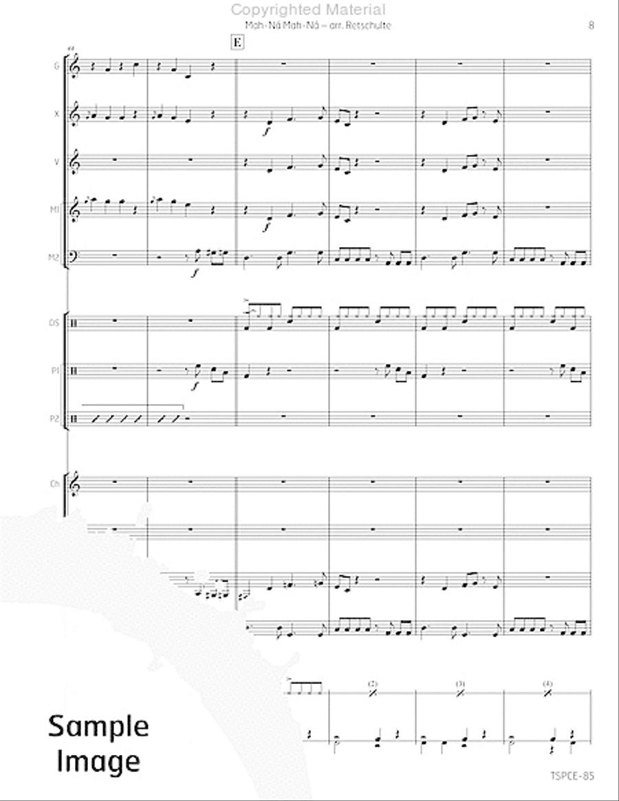 Mah-Na Mah-Na Percussion Ensemble scores gallery preview page 12