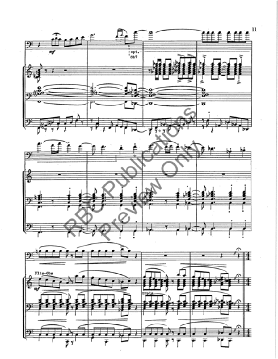 Aria For Trombone Aria For Trombone Concert Band scores gallery preview page 12