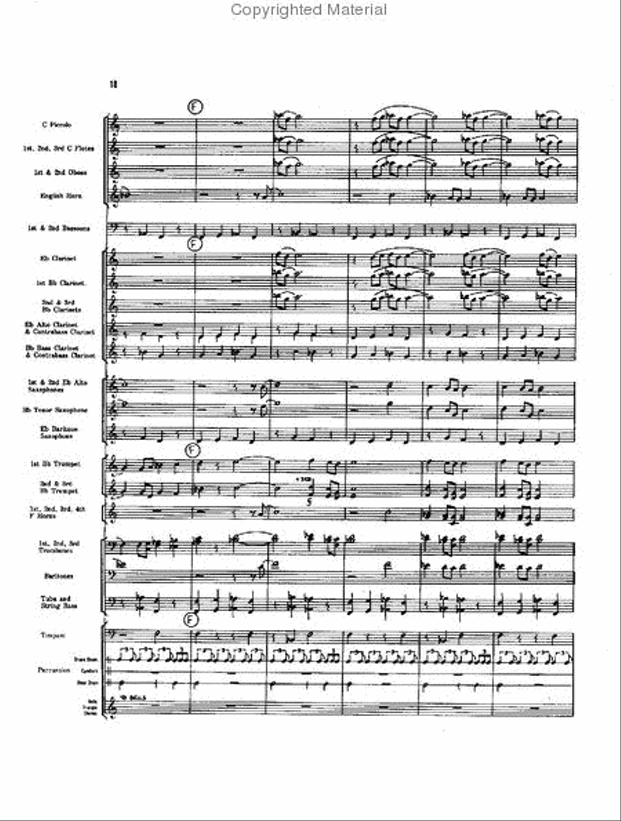 Caccia and Chorale Concert Band scores gallery preview page 17