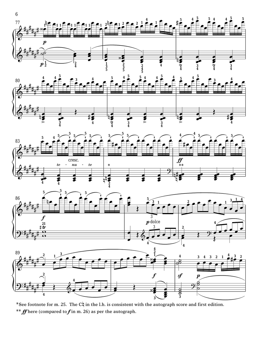 Piano Sonata No. 24 In F-Sharp Major, Op. 78 Piano Solo scores gallery preview page 6
