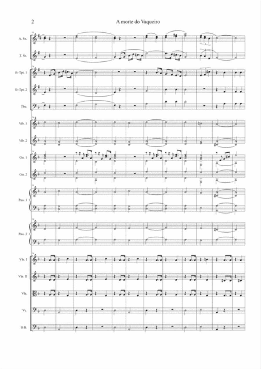 A Morte Do Vaqueiro A Morte Do Vaqueiro Chamber Orchestra scores gallery preview page 2