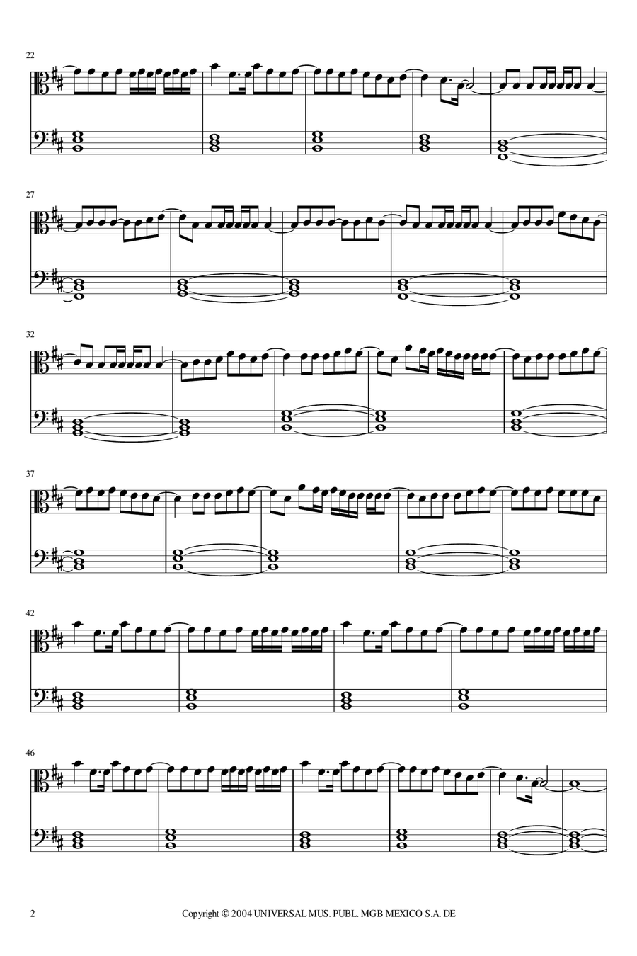 Fuera Easy Piano scores gallery preview page 2