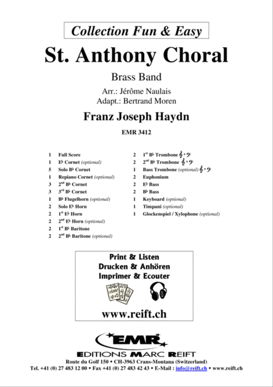 St. Anthony Choral St. Anthony Choral Brass Band scores gallery preview page 2