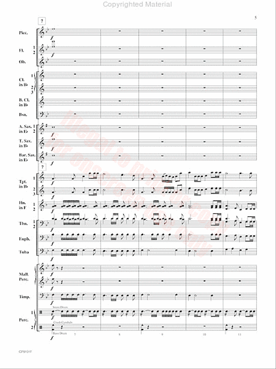 Crown and Scepter Concert Band scores gallery preview page 6