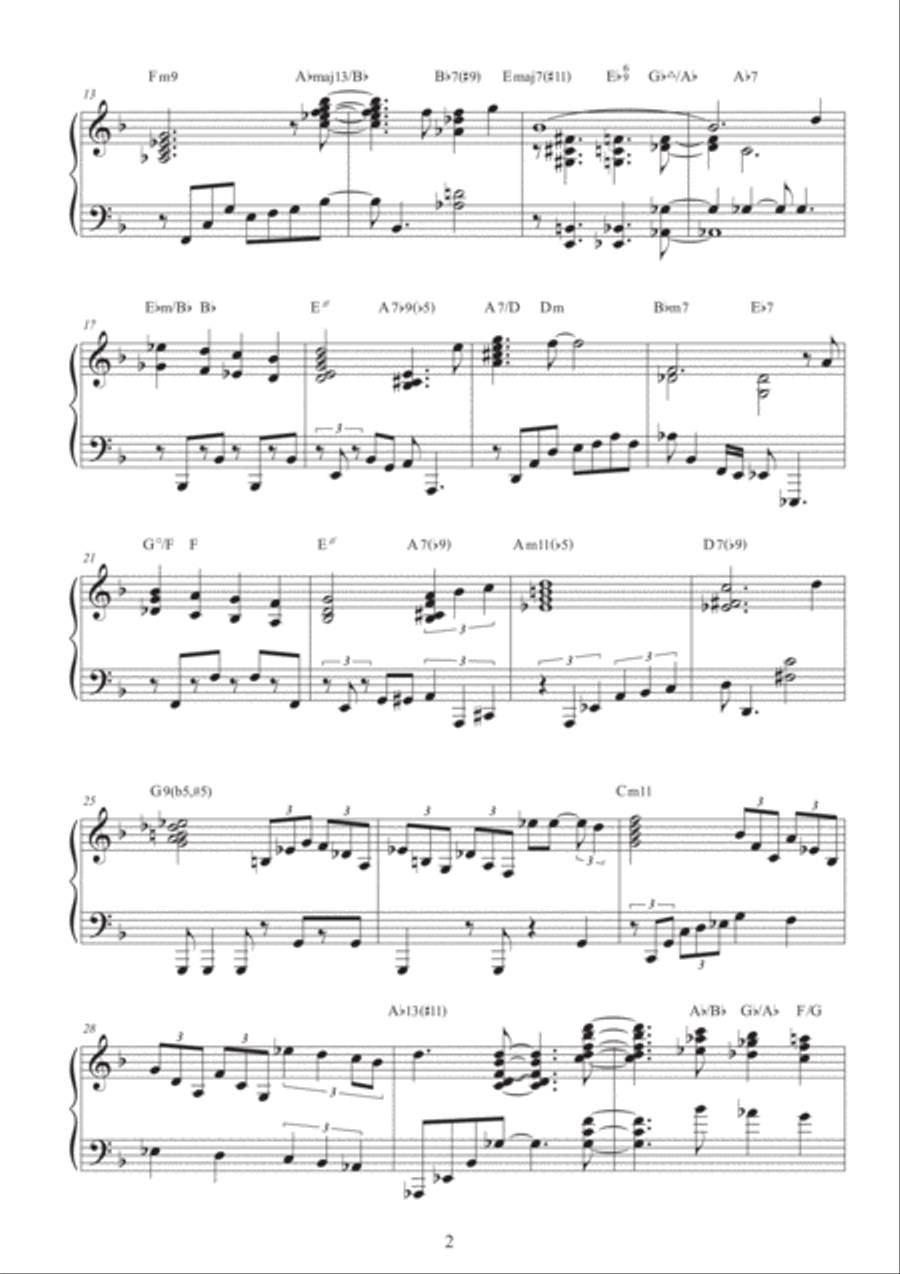 Stella By Starlight Piano Solo scores gallery preview page 2