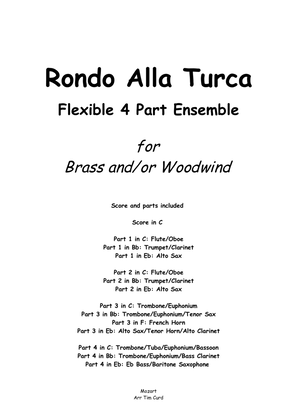 Book cover for Rondo Alla Turca for Flexible 4 Part Ensemble