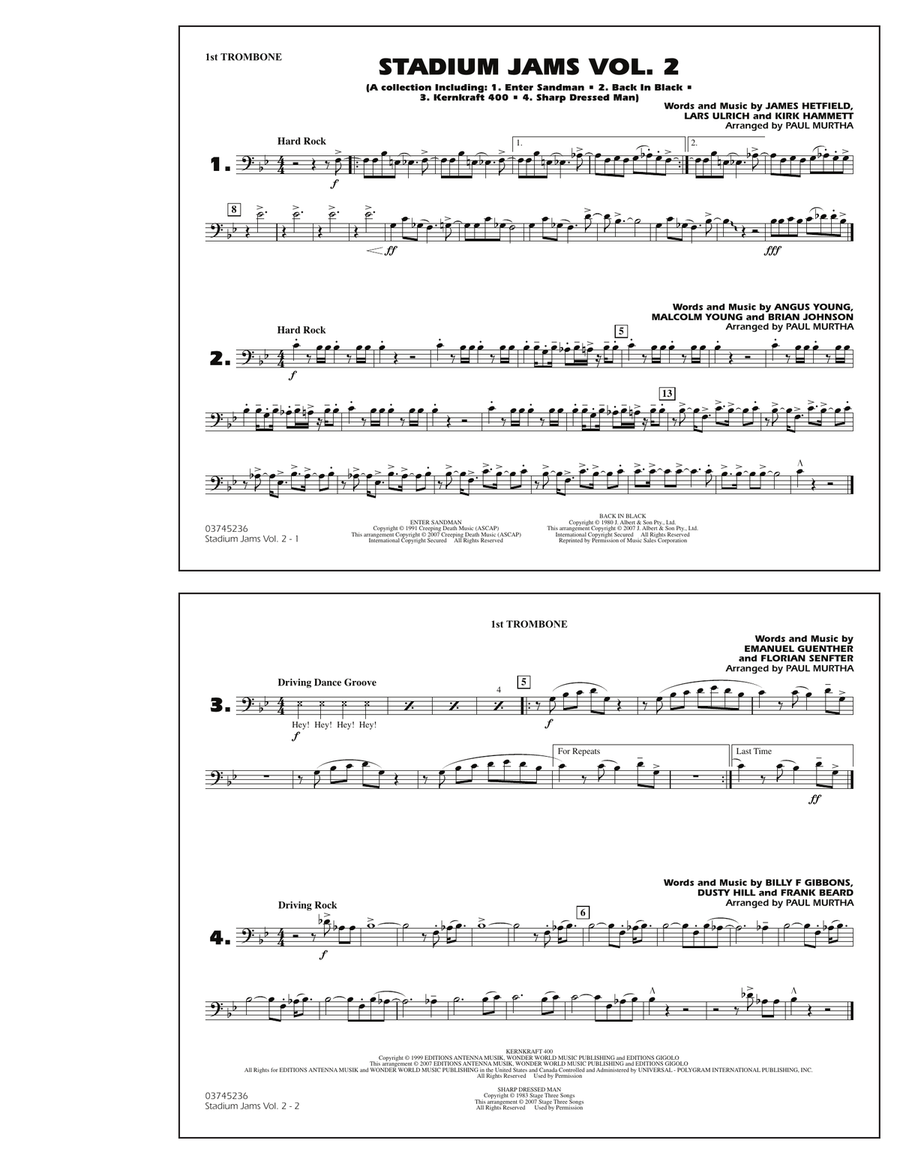 Stadium Jams - Vol. 2 - 1st Trombone