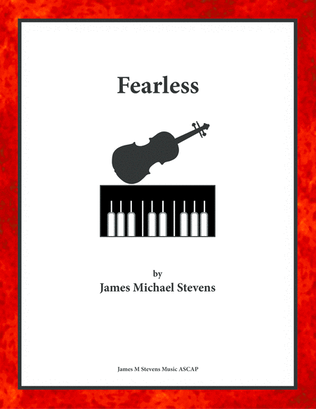 Book cover for Fearless - Violin & Piano